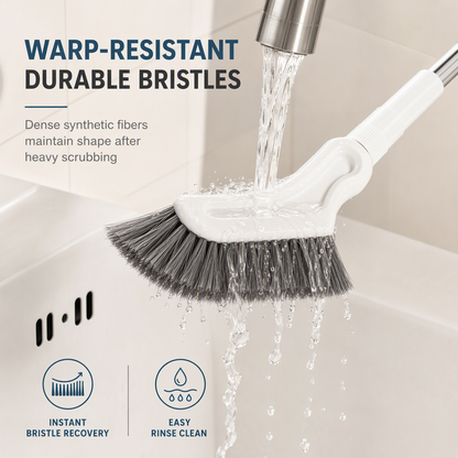 🔥✨ Telescopic Stainless Steel Crevice Brush🧹🇬🇧Adjustable Long Handle for Bathroom Gaps & Tight Spaces ✅ Stainless Steel ✅ Adjustable Length  ✅Stiff Bristles
