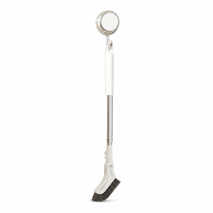 🔥✨ Telescopic Stainless Steel Crevice Brush🧹🇬🇧Adjustable Long Handle for Bathroom Gaps & Tight Spaces ✅ Stainless Steel ✅ Adjustable Length  ✅Stiff Bristles