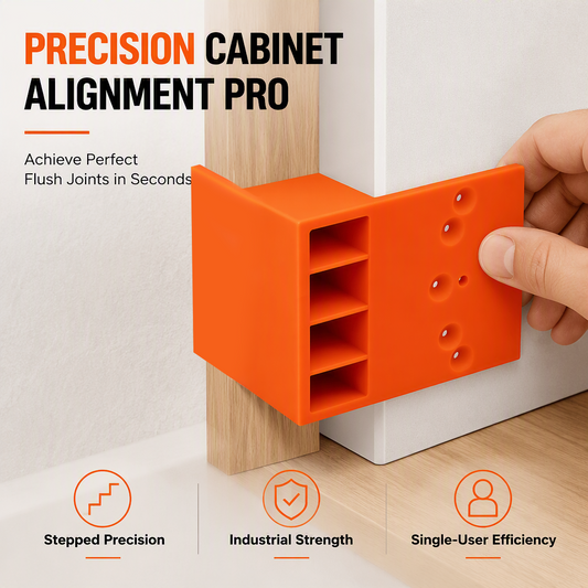 📢📢Wardrobe Cabinet Side Filler Panel Installation Locator and Stepped Positioning Plate for Precise Hole Alignment