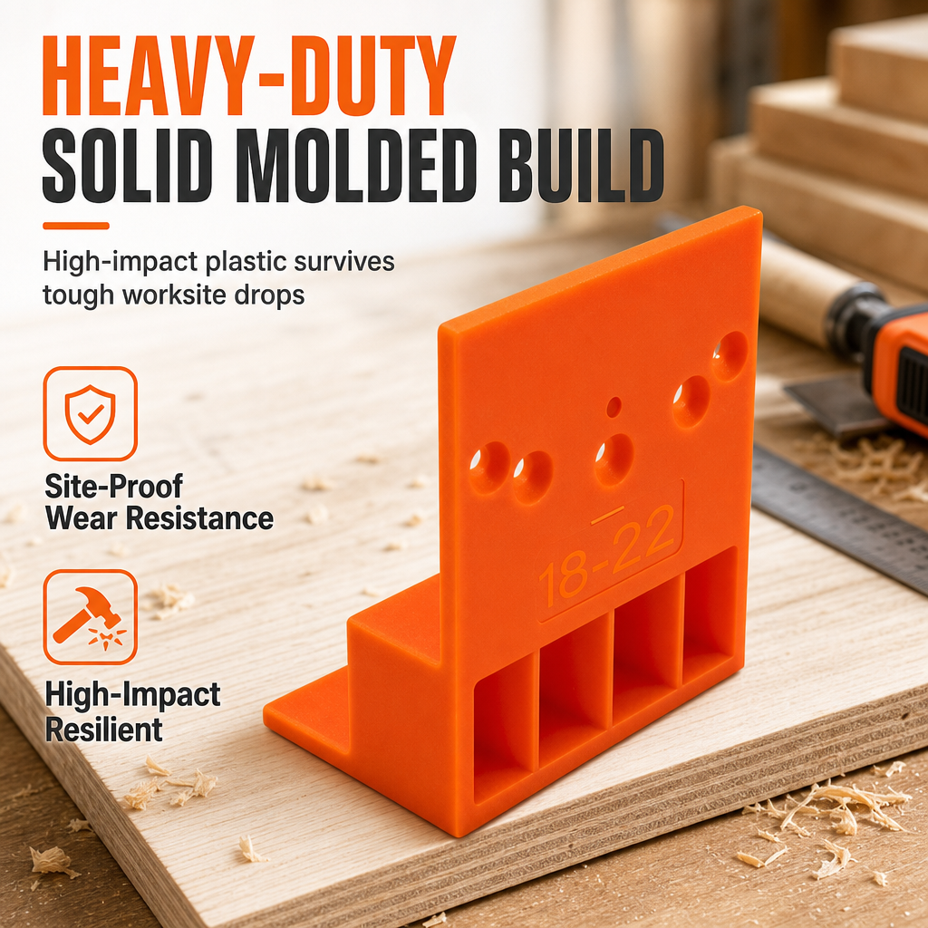📢📢Wardrobe Cabinet Side Filler Panel Installation Locator and Stepped Positioning Plate for Precise Hole Alignment