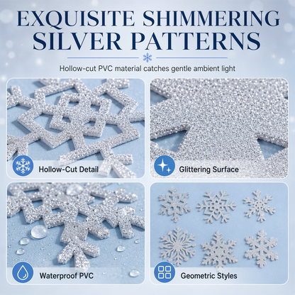 🥳2026 HOT SALE❄️Glowing Snowflake Night Light Wall Stickers