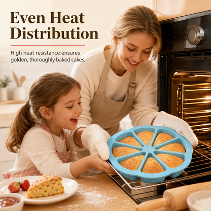 🔥8 Cavity Triangle Silicone Cake Mold✨