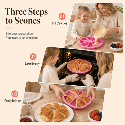🔥8 Cavity Triangle Silicone Cake Mold✨