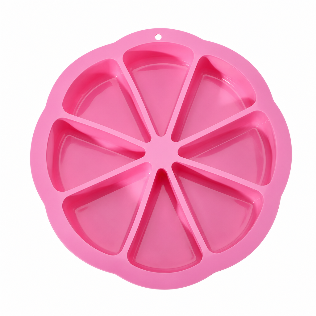 🔥8 Cavity Triangle Silicone Cake Mold✨