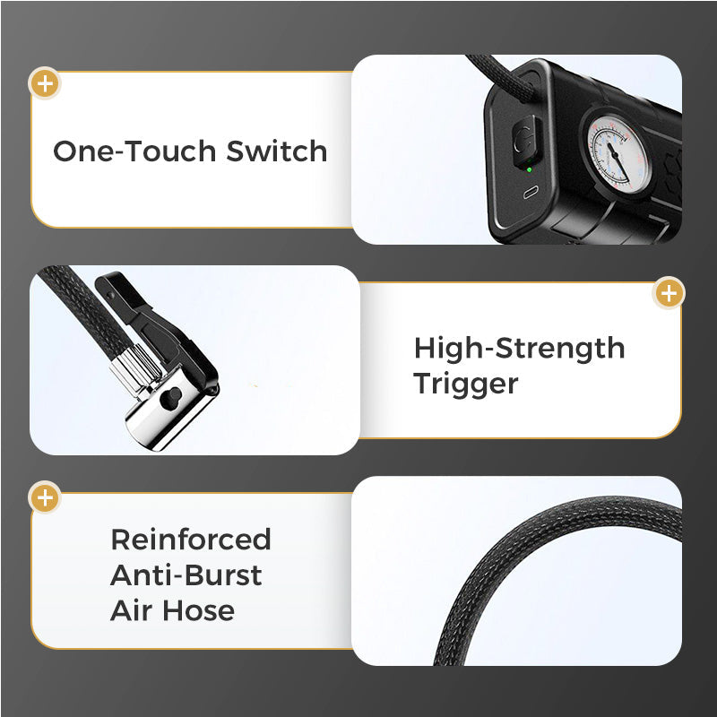 🚗 Wireless Tyre Inflator | USB Rechargeable