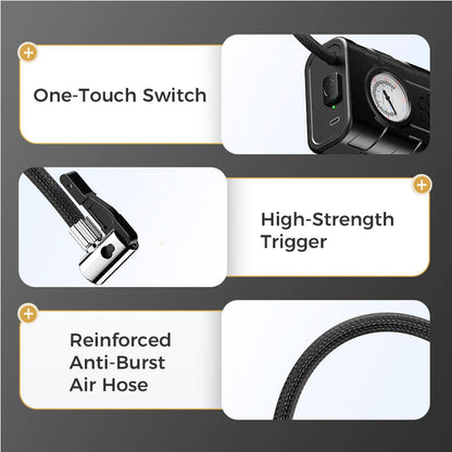 🚗 Wireless Tyre Inflator | USB Rechargeable