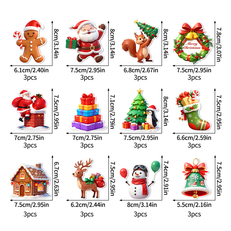 🎄✨ LED Christmas Wall Decals 🎅💡