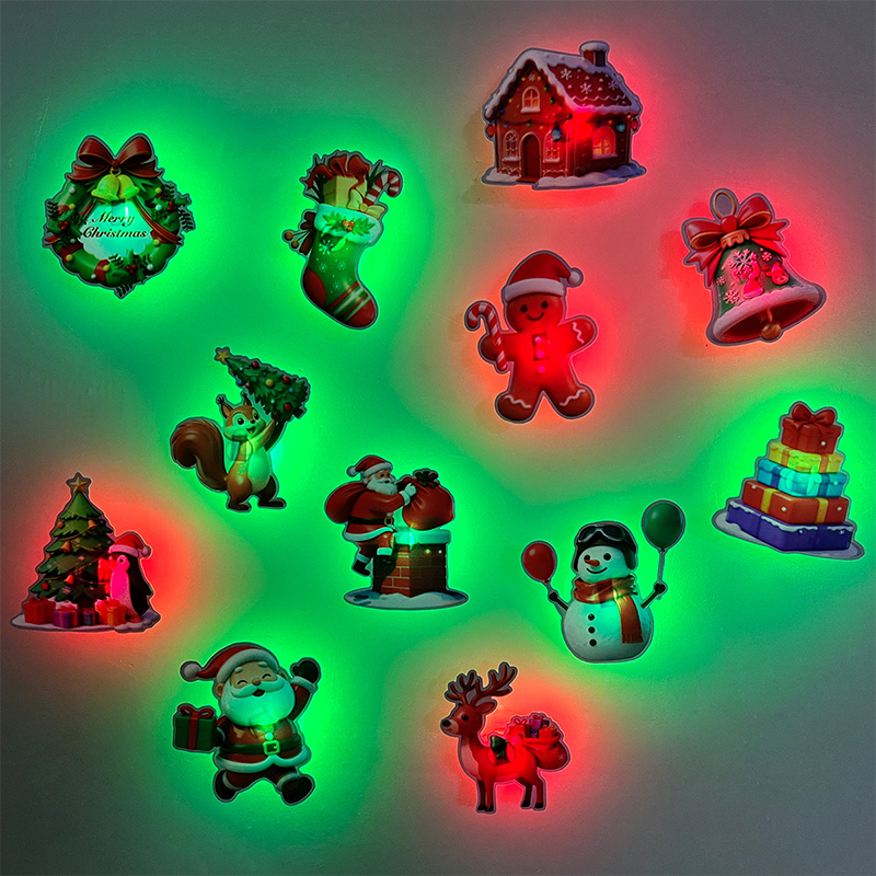 🎄✨ LED Christmas Wall Decals 🎅💡