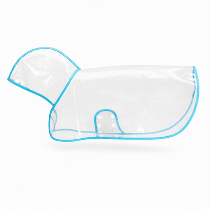 🌧️🐾 Transparent Waterproof Dog Raincoat – Clear Hood, Adjustable Fit, Multi-size 🐶