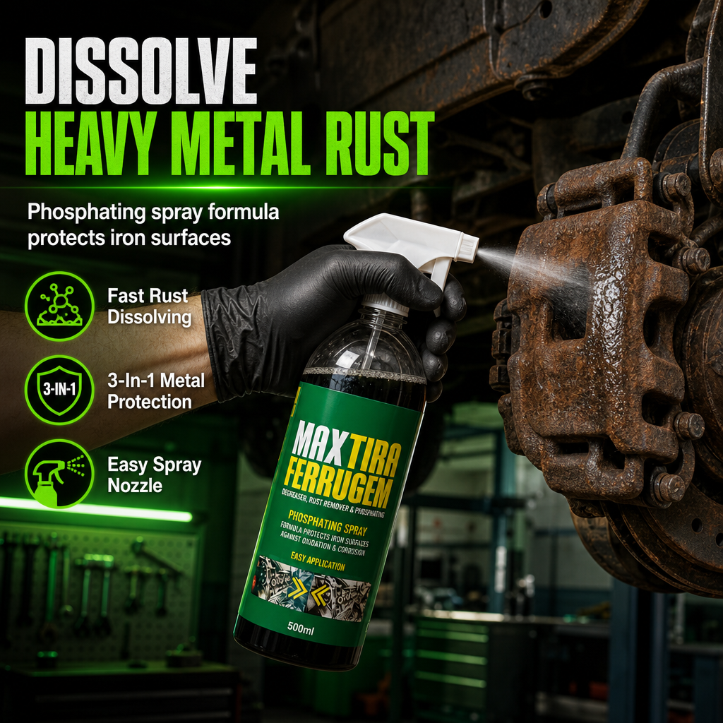 🔧 💨 3 in 1 Rust Remover & Phosphating Agent – Degrease, Remove Rust, Anti-Rust ✨