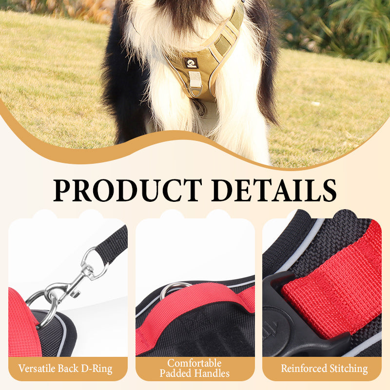 🐶🛡️No Pull Dog Harness with Leash & Collar LED – Secure & Comfortable ✨