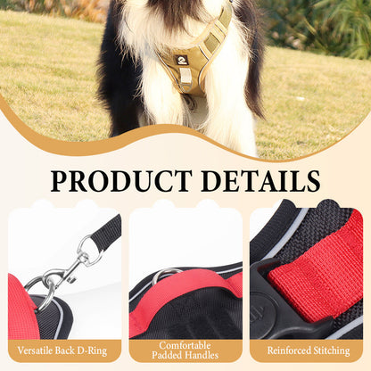 🐶🛡️No Pull Dog Harness with Leash & Collar LED – Secure & Comfortable ✨
