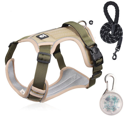 🐶🛡️No Pull Dog Harness with Leash & Collar LED – Secure & Comfortable ✨