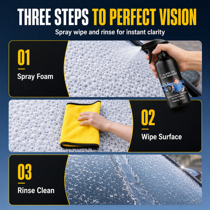 🚗 💧 Windshield Oil-Film Remover Spray 300ml – Degreases & clears glare ✨