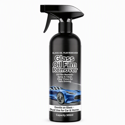 🚗 💧 Windshield Oil-Film Remover Spray 300ml – Degreases & clears glare ✨