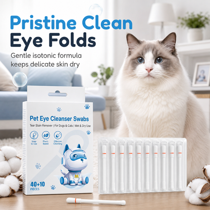 Pet Ear and Eye Cleaning Cotton Swabs for Cats and Dogs