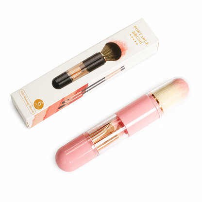 Portable Retractable Makeup Brush Set