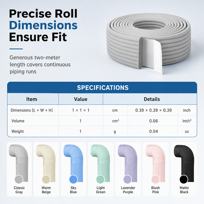 Adhesive Pipe Insulation Wrap Outdoor Winter Anti Freeze Thermal Foam Sleeve for Water and Solar Pipes