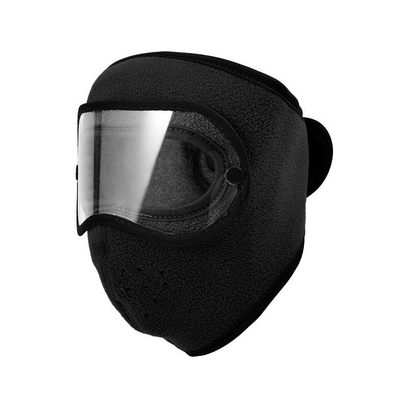 Winter Windproof Warm Face Mask with HD Protective Goggles