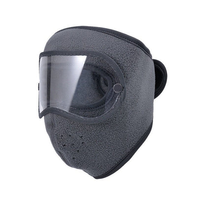 Winter Windproof Warm Face Mask with HD Protective Goggles
