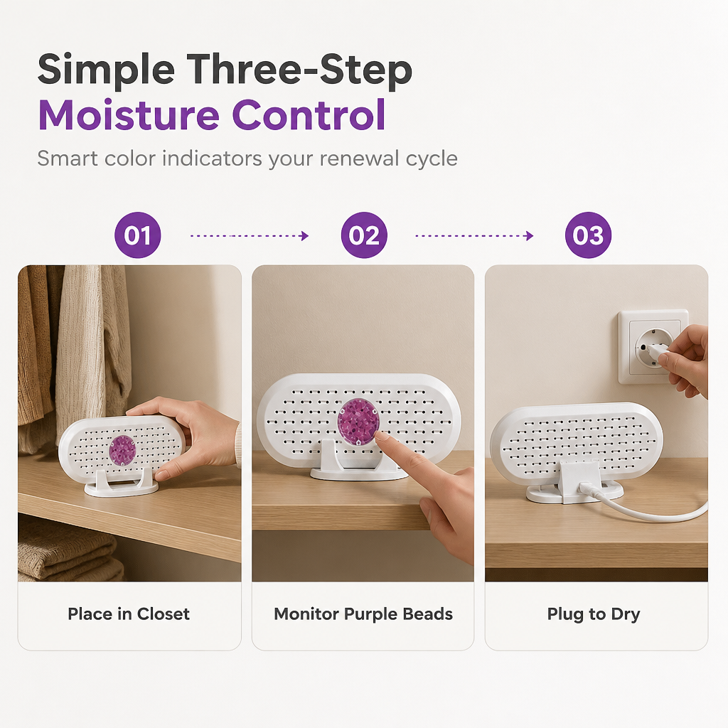 💦Mini Reusable Household Dehumidifier