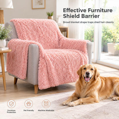 🐕🐱Soft Plush Double-Layer Pet Blanket for Dogs & Cats – Cozy Washable Furniture Protector