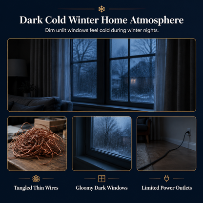 ❄️ ✨ LED Snowflake Curtain Lights – Waterproof & festive décor ✨