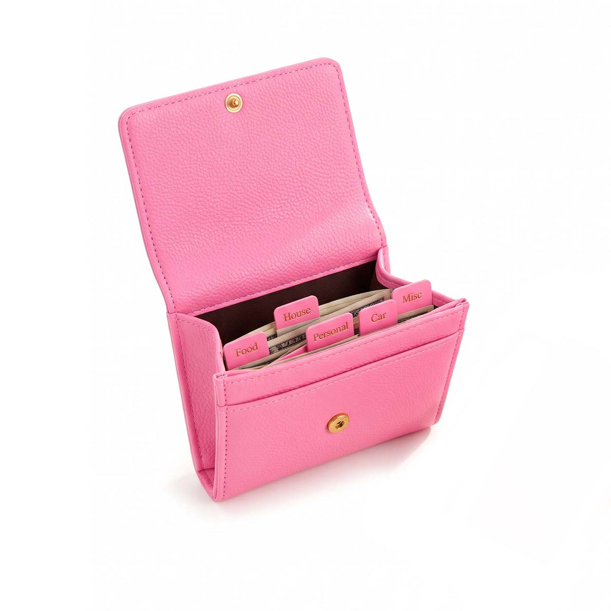Women's Textured Wallet with Card Slots, Cash Compartment & Zipped Coin Pocket