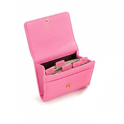 Women's Textured Wallet with Card Slots, Cash Compartment & Zipped Coin Pocket